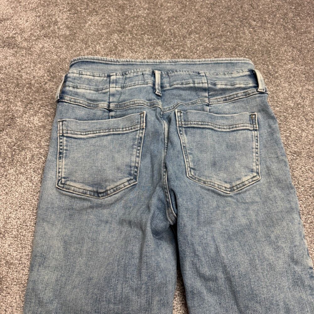 Free People We The Free Jayde Flared Button Fly Denim Jeans Womens 29 High Rise - Picture 4 of 15